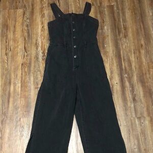 Oat New York Black Women Jeans Overalls
